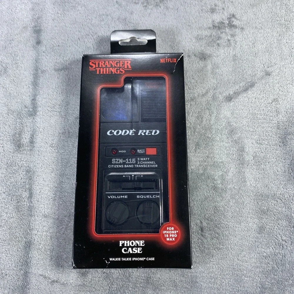 Stranger Things iPhone Phone Case CODE RED Walkie Talkie iPhone 15 Pro Max READ - Picture 2 of 11